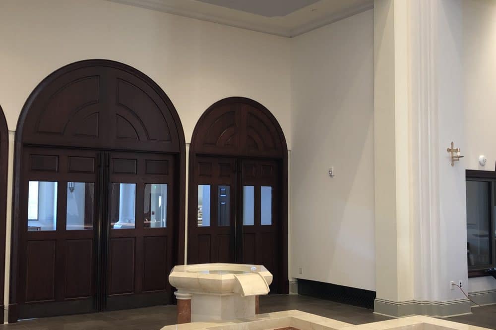 St. Pius Back Wall Arched Doors